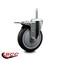Service Caster 5 Inch Thermoplastic  Rubber Wheel Swivel 34 Inch Threaded Stem Caster Total Lock Brake SCC SCC-TSTTL20S514-TPRB-34212 - alternate 4
